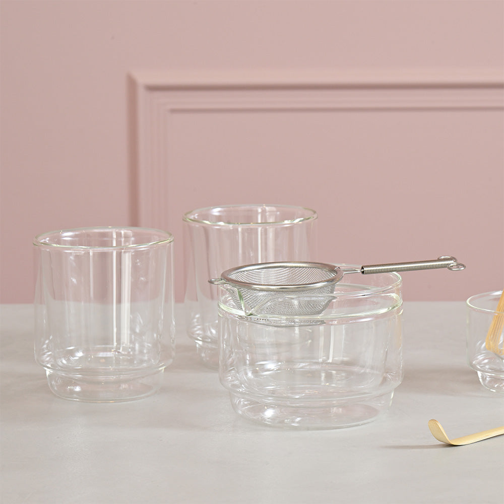 Hario Double-walled Matcha Cup 370ml (Clear)