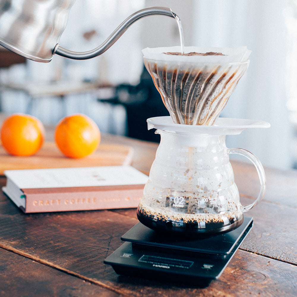 Hario Cafe Press Wood Olijfhout 300ml Hario Cafe Press Wood Olijfhout 300ml