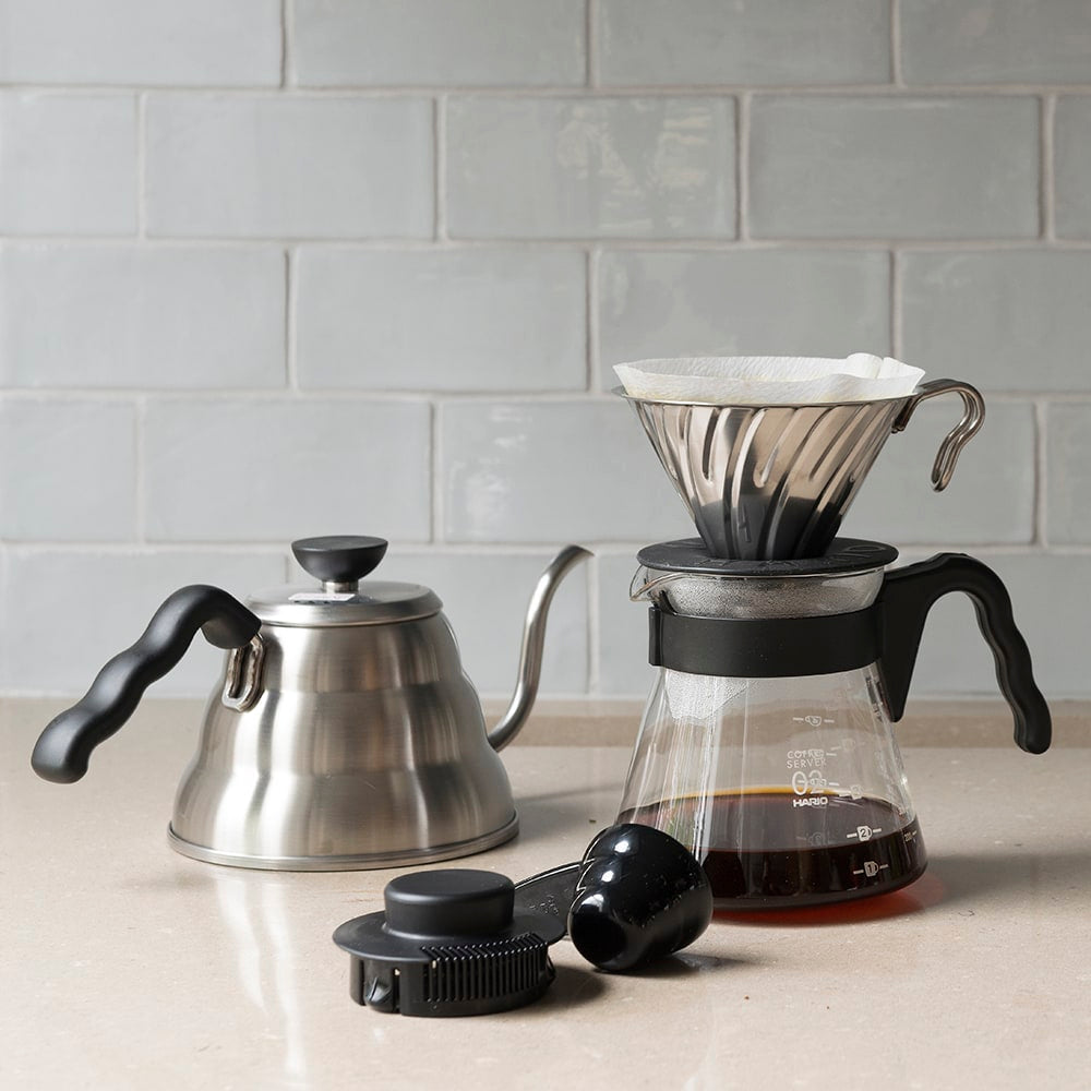 Hario V60 Metal Stainless Steel Coffee Dripper - Size 02