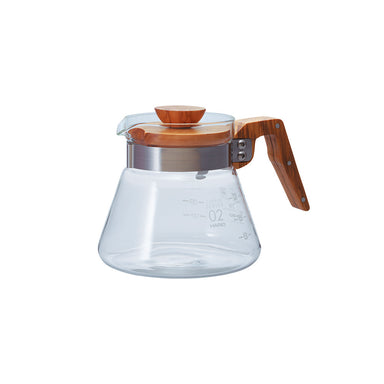 Hario V60 Glass Coffee Dripper Olive Wood - Size 02