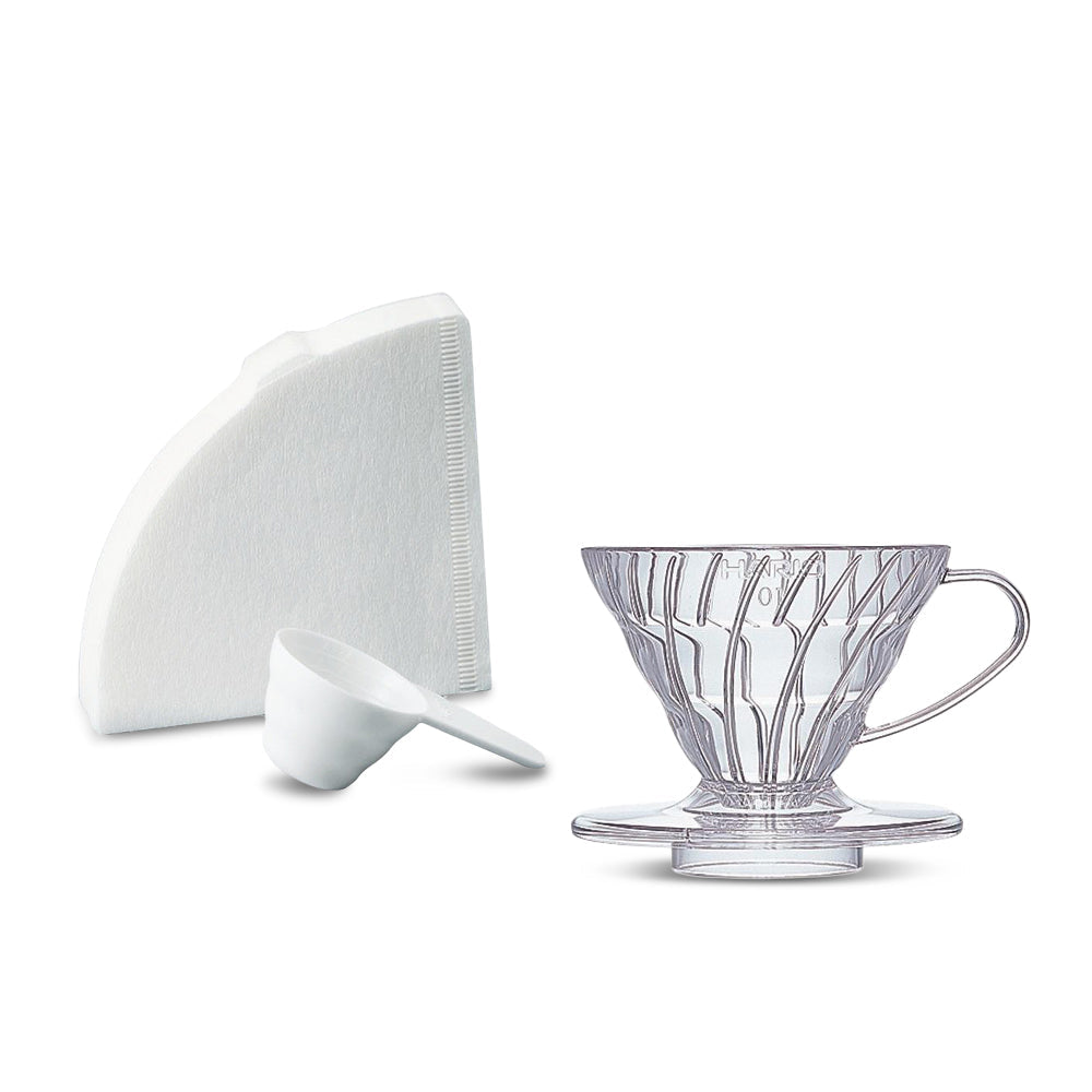 Hario V60 Coffee Dripper Set Transparent (Size 01) — Hario UK