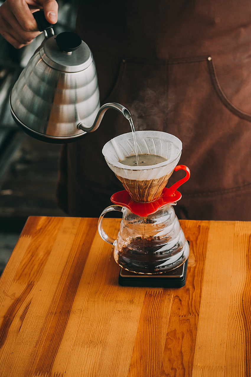 Hario V60 Glass Coffee Dripper Red - Size 01